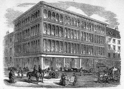 The New Iron and Glass Warehouse at Glasgow, c.1856 by Scottish School